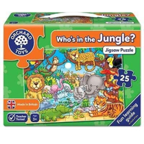 Imaginea Puzzle cu activitati Cine este in jungla? WHO'S IN THE JUNGLE?