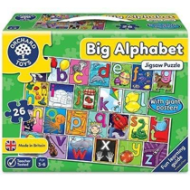 Imaginea Puzzle de podea in limba engleza Invata alfabetul (26 piese - poster inclus) BIG ALPHABET JIGSAW