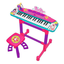 Imaginea Keyboard cu microfon si scaunel Barbie