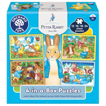 Imaginea Cutie puzzle x 4 Peter Rabbit