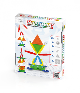 Picture of Set de constructie magnetic Supermag Projects Multicolor, 30 piese