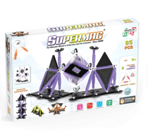 Imaginea Set de constructie magnetic Supermag Projects Tehnicolor, 85 piese