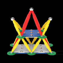 Imaginea Set de constructie magnetic Supermag Classic, 72 piese