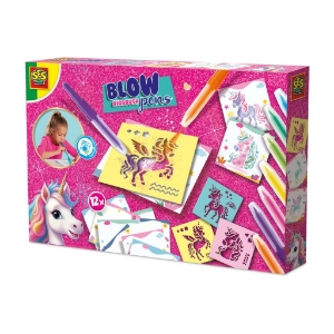 Poza cu Set Creativ Carioci Cu Aerograf - Unicorni