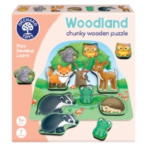 Poza cu Joc Educativ Puzzle Cu Piese De Lemn - In Padure