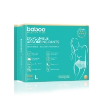 Poza cu Set Chiloti Absorbanti De Unica Folosinta Baboo-5 bucati, Marime L