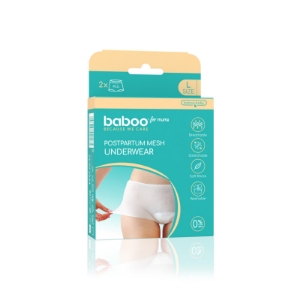 Poza cu Set Chiloti Postnatali Din Plasa Baboo - 2 bucati, Marime L