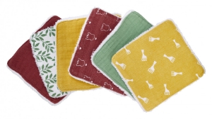 Poza cu Set 6 Servetele Lavabile Girafa Sophie